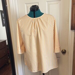 Striped Yellow Women's Top